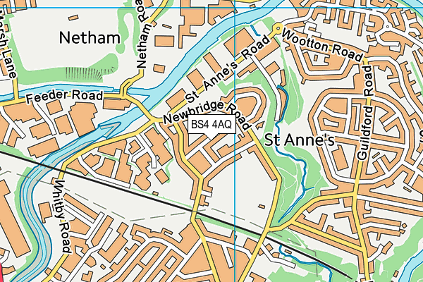 BS4 4AQ map - OS VectorMap District (Ordnance Survey)