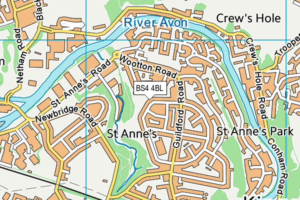 BS4 4BL map - OS VectorMap District (Ordnance Survey)