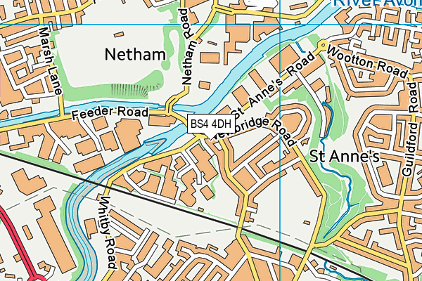 BS4 4DH map - OS VectorMap District (Ordnance Survey)