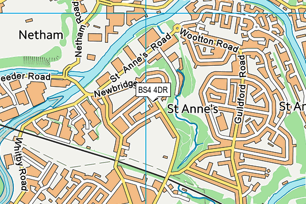 BS4 4DR map - OS VectorMap District (Ordnance Survey)