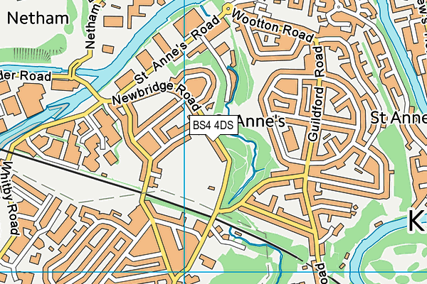 BS4 4DS map - OS VectorMap District (Ordnance Survey)