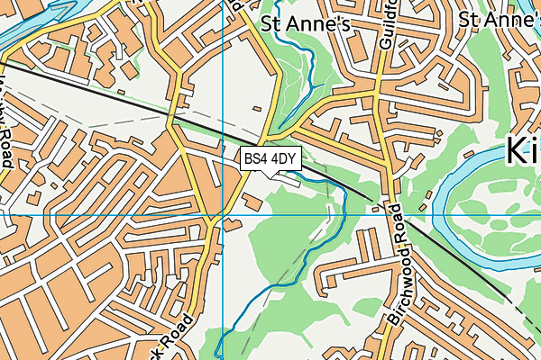 BS4 4DY map - OS VectorMap District (Ordnance Survey)