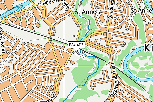 BS4 4DZ map - OS VectorMap District (Ordnance Survey)
