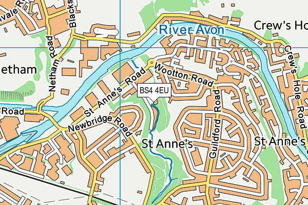 BS4 4EU map - OS VectorMap District (Ordnance Survey)