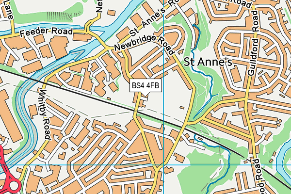 St Annes Park map (BS4 4FB) - OS VectorMap District (Ordnance Survey)