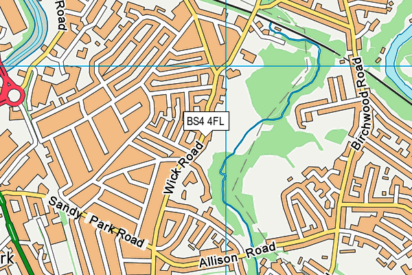 BS4 4FL map - OS VectorMap District (Ordnance Survey)