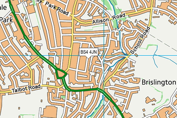 BS4 4JN map - OS VectorMap District (Ordnance Survey)
