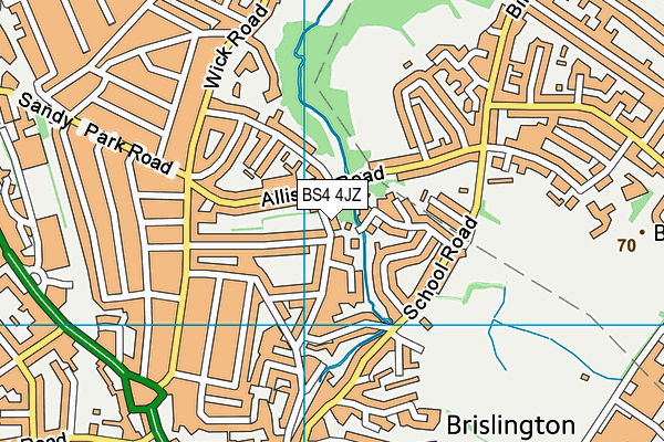 BS4 4JZ map - OS VectorMap District (Ordnance Survey)