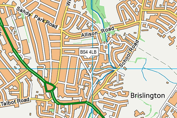 BS4 4LB map - OS VectorMap District (Ordnance Survey)