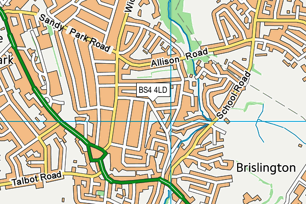 BS4 4LD map - OS VectorMap District (Ordnance Survey)