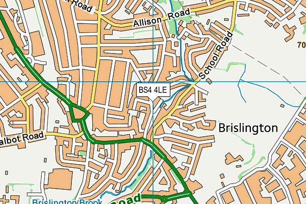 BS4 4LE map - OS VectorMap District (Ordnance Survey)
