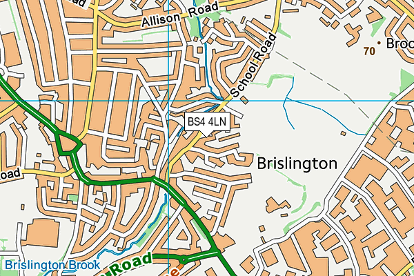 BS4 4LN map - OS VectorMap District (Ordnance Survey)
