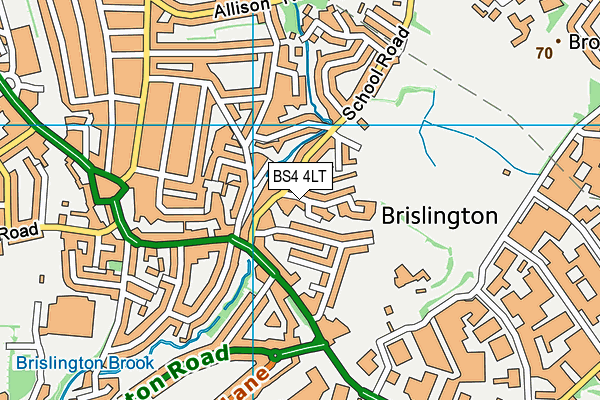 BS4 4LT map - OS VectorMap District (Ordnance Survey)