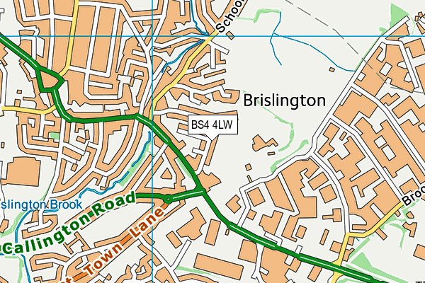 BS4 4LW map - OS VectorMap District (Ordnance Survey)