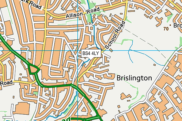 BS4 4LY map - OS VectorMap District (Ordnance Survey)