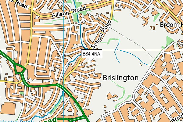 BS4 4NA map - OS VectorMap District (Ordnance Survey)