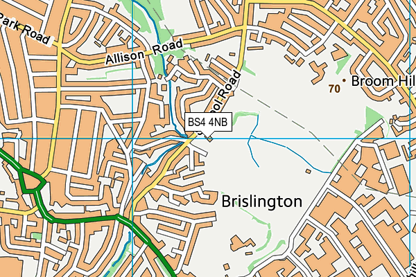 BS4 4NB map - OS VectorMap District (Ordnance Survey)