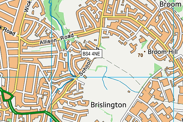 BS4 4NE map - OS VectorMap District (Ordnance Survey)