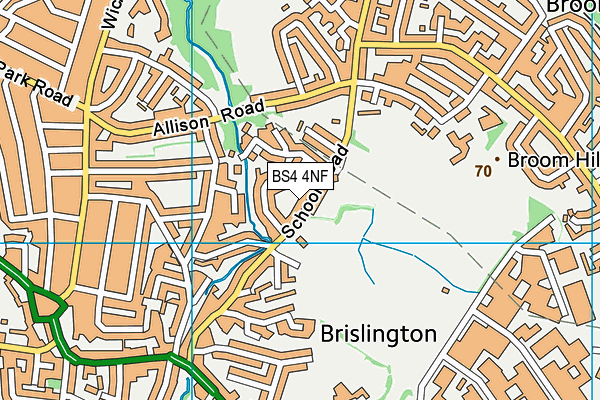 BS4 4NF map - OS VectorMap District (Ordnance Survey)