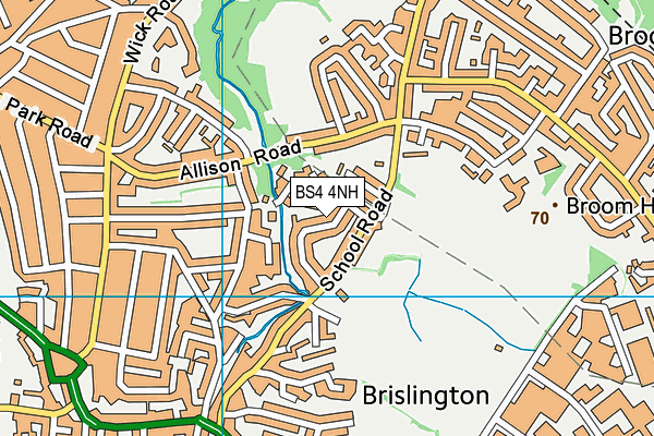 BS4 4NH map - OS VectorMap District (Ordnance Survey)