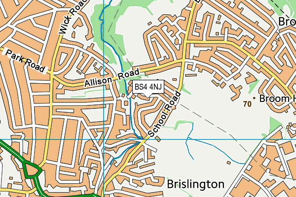 BS4 4NJ map - OS VectorMap District (Ordnance Survey)