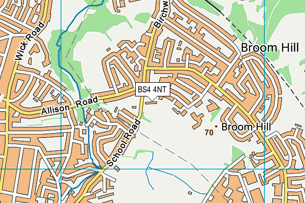 BS4 4NT map - OS VectorMap District (Ordnance Survey)