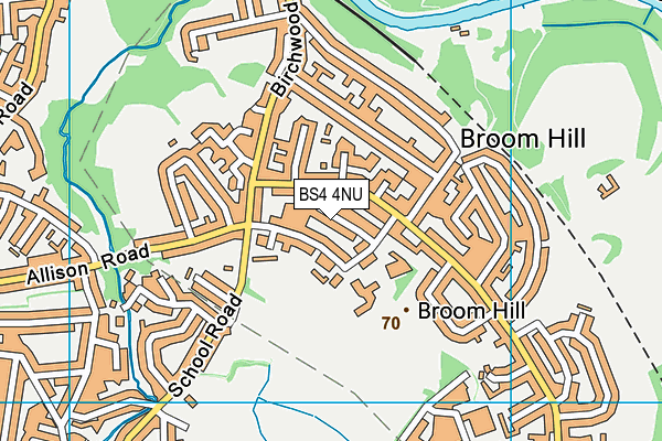 BS4 4NU map - OS VectorMap District (Ordnance Survey)