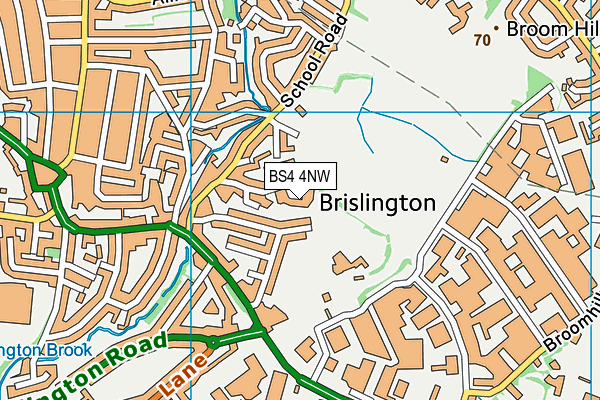 Victory Park (Brislington) map (BS4 4NW) - OS VectorMap District (Ordnance Survey)