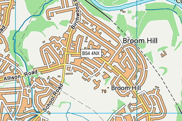 BS4 4NX map - OS VectorMap District (Ordnance Survey)
