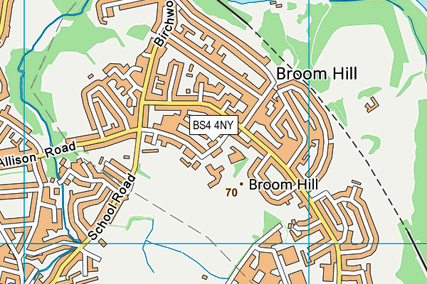 BS4 4NY map - OS VectorMap District (Ordnance Survey)