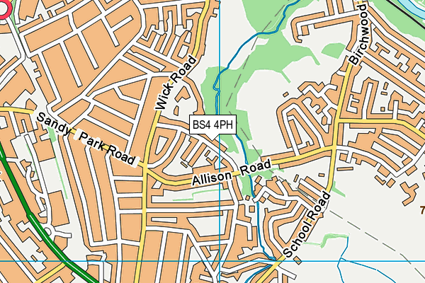 BS4 4PH map - OS VectorMap District (Ordnance Survey)