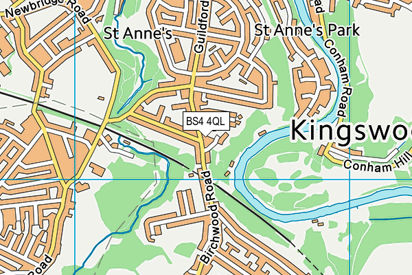 BS4 4QL map - OS VectorMap District (Ordnance Survey)