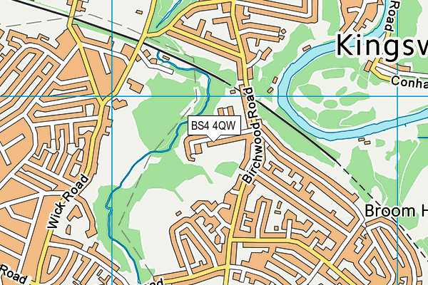 BS4 4QW map - OS VectorMap District (Ordnance Survey)