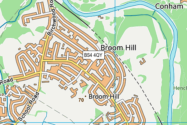 BS4 4QY map - OS VectorMap District (Ordnance Survey)