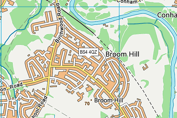 BS4 4QZ map - OS VectorMap District (Ordnance Survey)