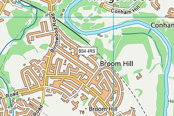 BS4 4RS map - OS VectorMap District (Ordnance Survey)