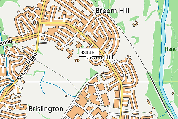 BS4 4RT map - OS VectorMap District (Ordnance Survey)