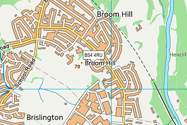 BS4 4RU map - OS VectorMap District (Ordnance Survey)