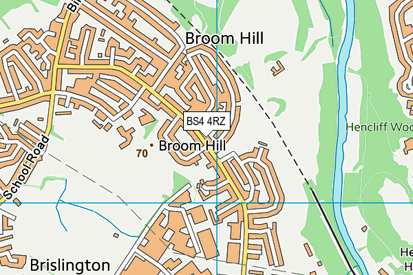BS4 4RZ map - OS VectorMap District (Ordnance Survey)