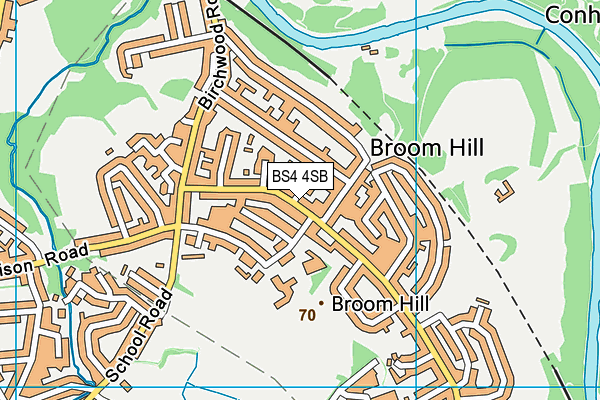 BS4 4SB map - OS VectorMap District (Ordnance Survey)