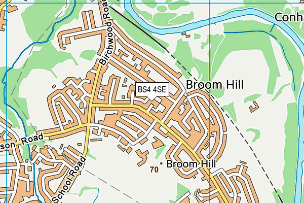 BS4 4SE map - OS VectorMap District (Ordnance Survey)