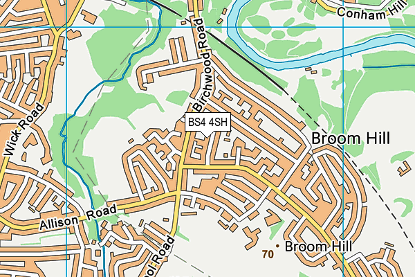 BS4 4SH map - OS VectorMap District (Ordnance Survey)