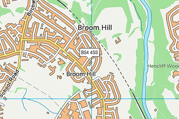 BS4 4SS map - OS VectorMap District (Ordnance Survey)