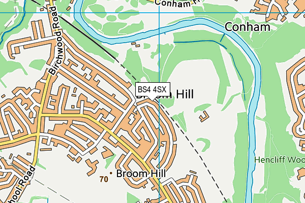 BS4 4SX map - OS VectorMap District (Ordnance Survey)