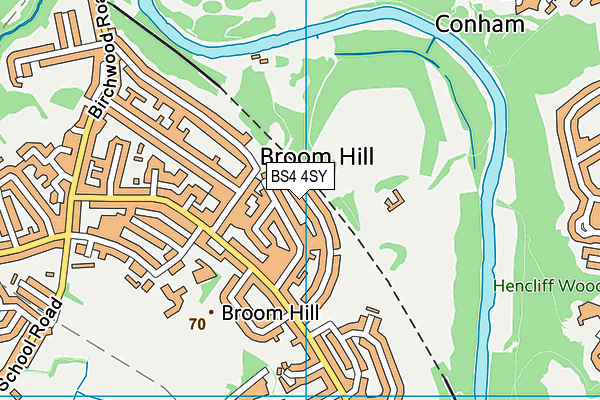 BS4 4SY map - OS VectorMap District (Ordnance Survey)