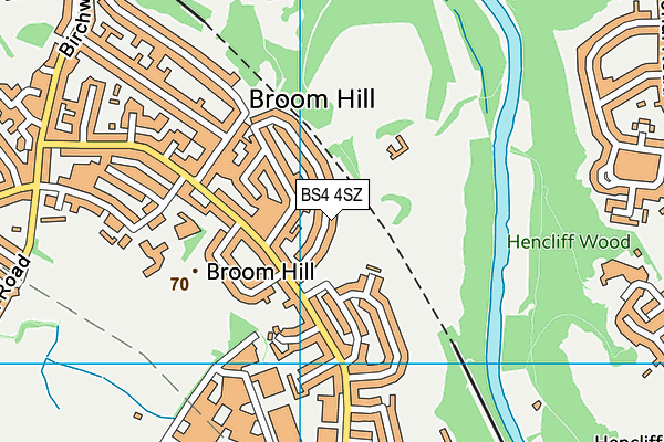 BS4 4SZ map - OS VectorMap District (Ordnance Survey)