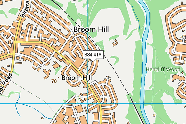 BS4 4TA map - OS VectorMap District (Ordnance Survey)