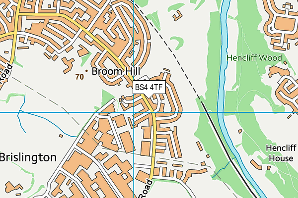 BS4 4TF map - OS VectorMap District (Ordnance Survey)