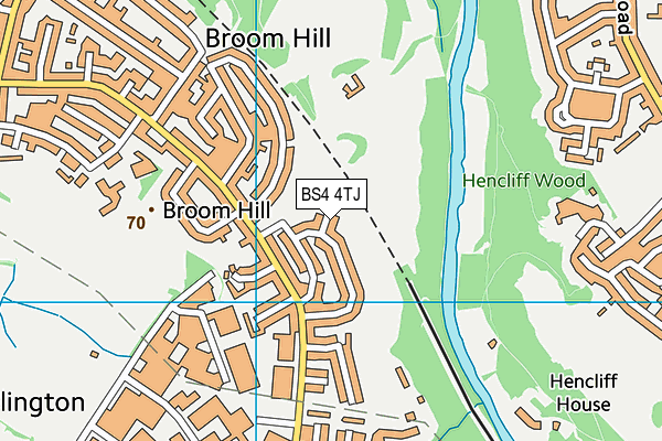BS4 4TJ map - OS VectorMap District (Ordnance Survey)