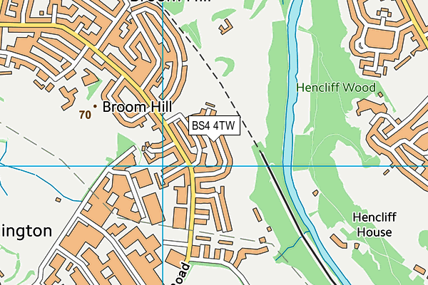 BS4 4TW map - OS VectorMap District (Ordnance Survey)